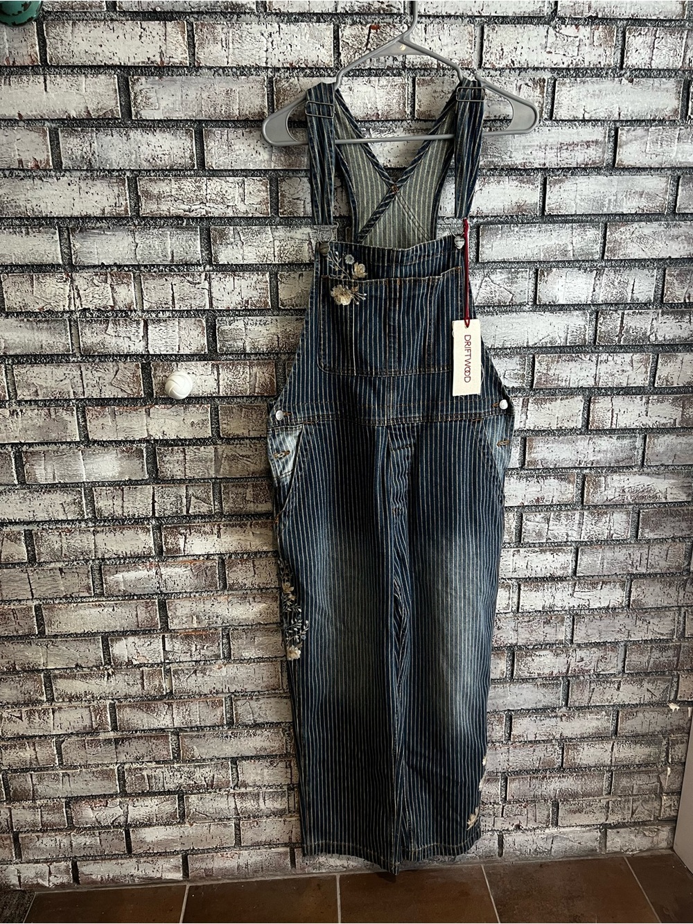 DRIFTWOOD Blue and White Striped Denim